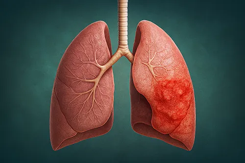 تصویری از عفونت ریه و پاکسازی عفونت در بدن